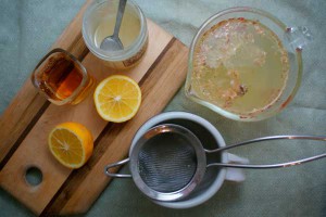 Имбирный чай с лимоном