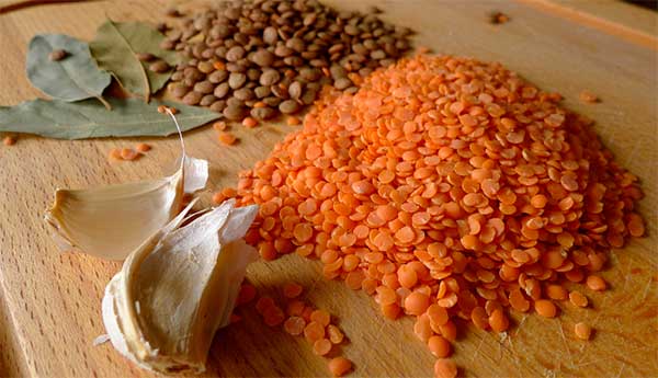 чечевица с чесноком