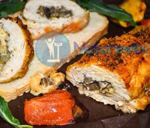 Рецепт рулета из куриной грудки с грибами и сыром (инструкция с пошаговыми фото)