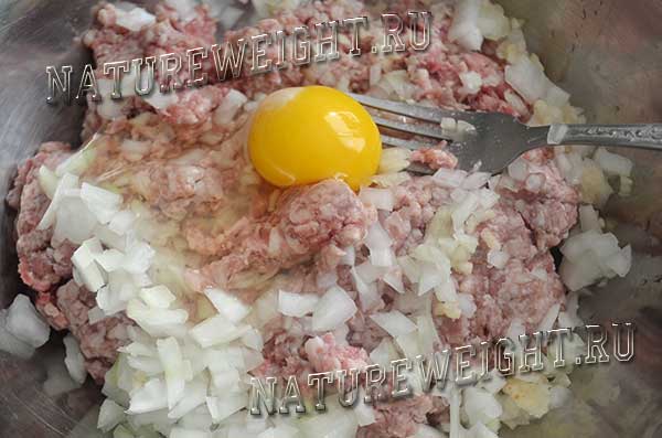 фарш с яйцом