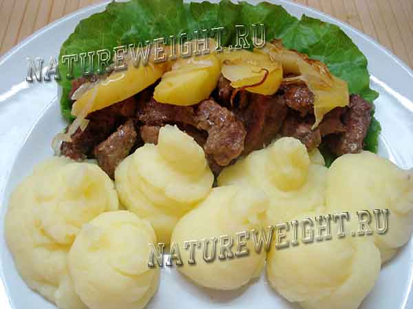 гарнир из картофельного пюре