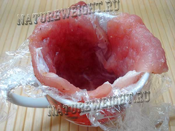 отбивная в чашке