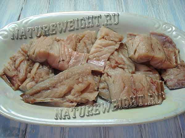 кусочки рыбы