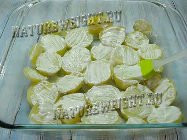 картошка под соусом