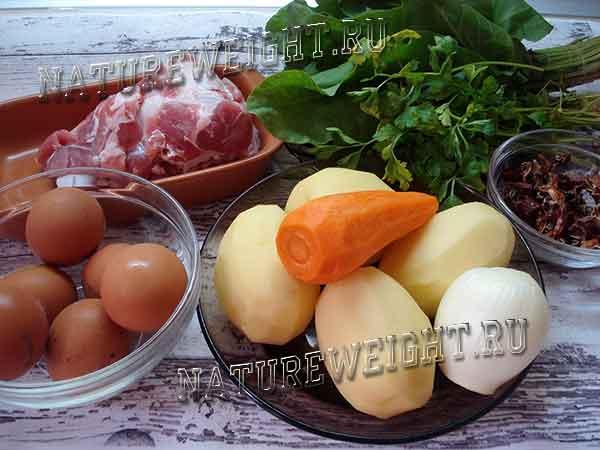 продукты для весеннего борща