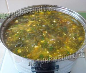 Классические зеленые щи из щавеля с яйцом: рецепт на мясном бульоне