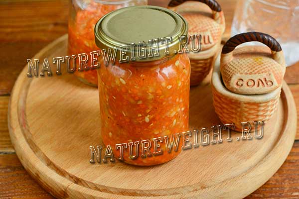 закатка кабачковой аджики на зиму